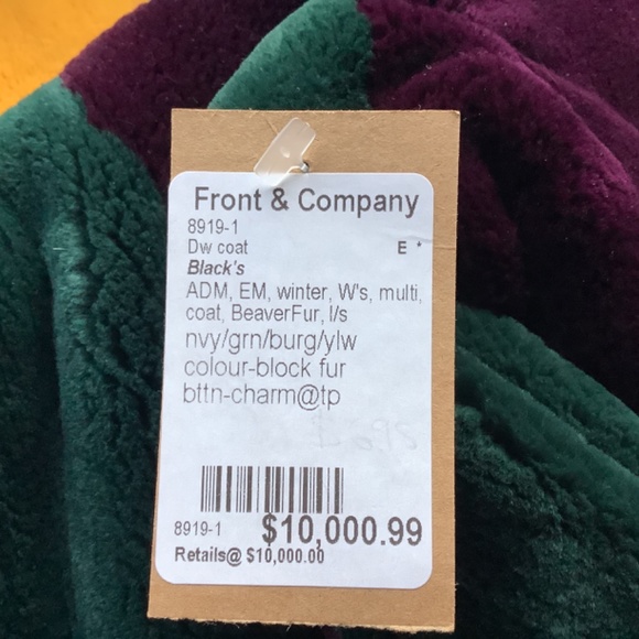 Sheared Beaver Tent Cut 3/4 length fur coat - Picture 7 of 8